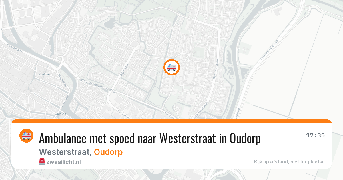 Ambulance met spoed naar Westerstraat in Oudorp — 8 feb 2026