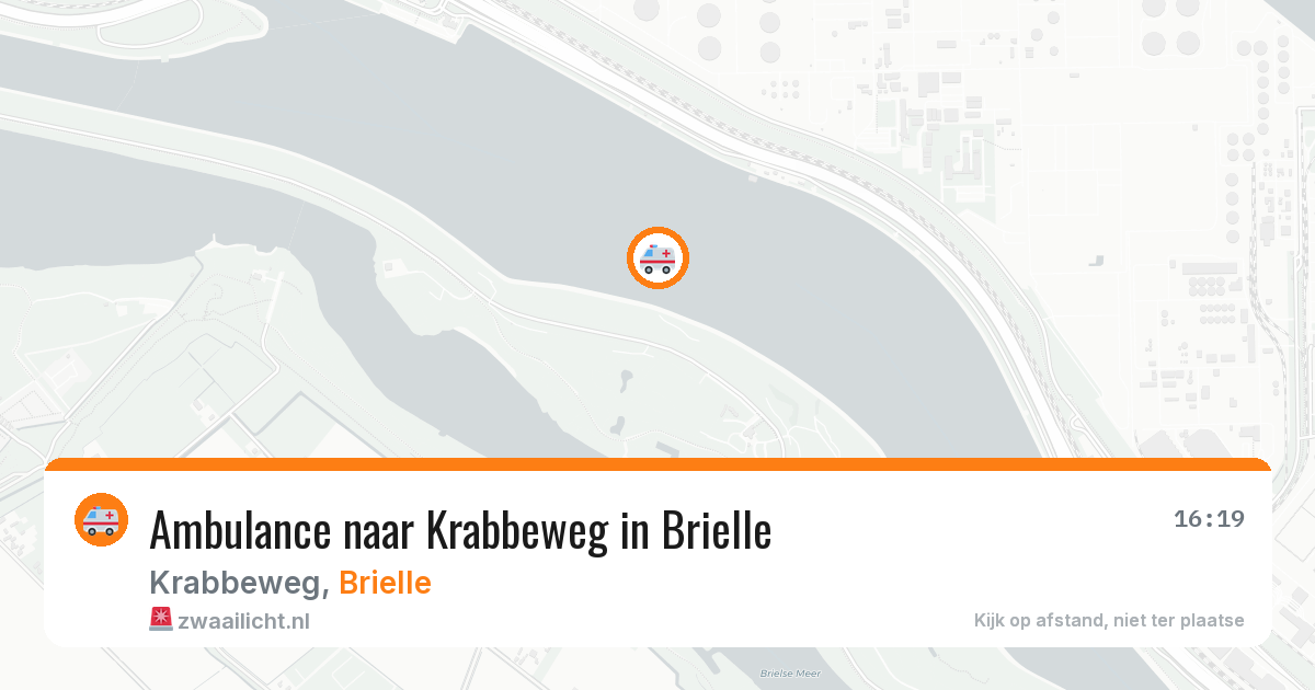 Ambulance naar Krabbeweg in Brielle — 18 jun 2026