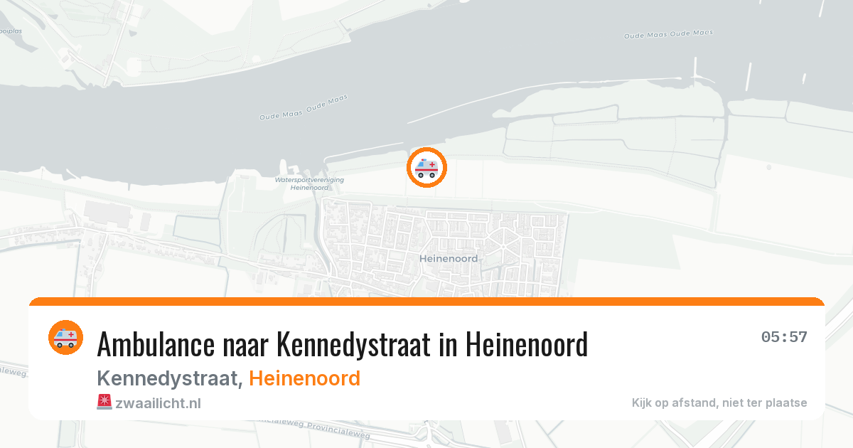 Ambulance naar Kennedystraat in Heinenoord — 6 aug 2026