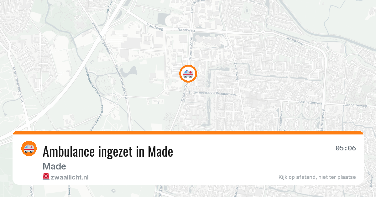 Ambulance ingezet in Made — 30 jan 2026