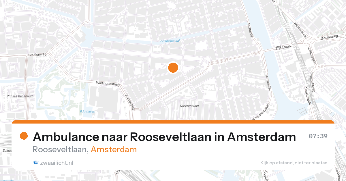 Ambulance naar Rooseveltlaan in Amsterdam — 28 aug 2026
