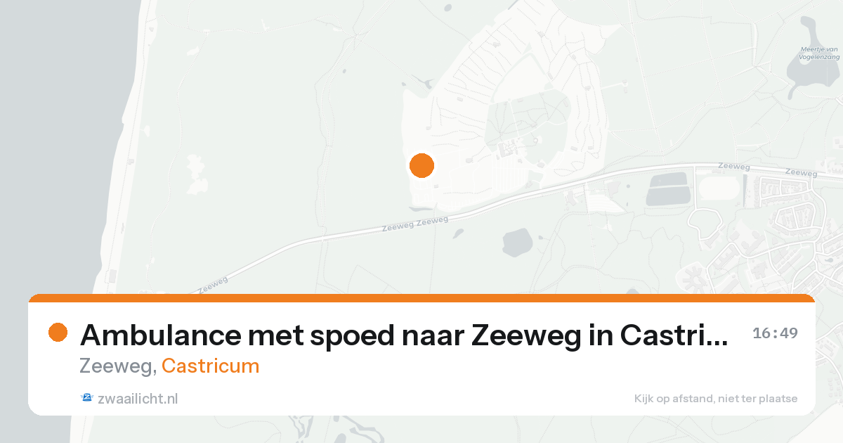 Ambulance met spoed naar Zeeweg in Castricum — 15 aug 2026
