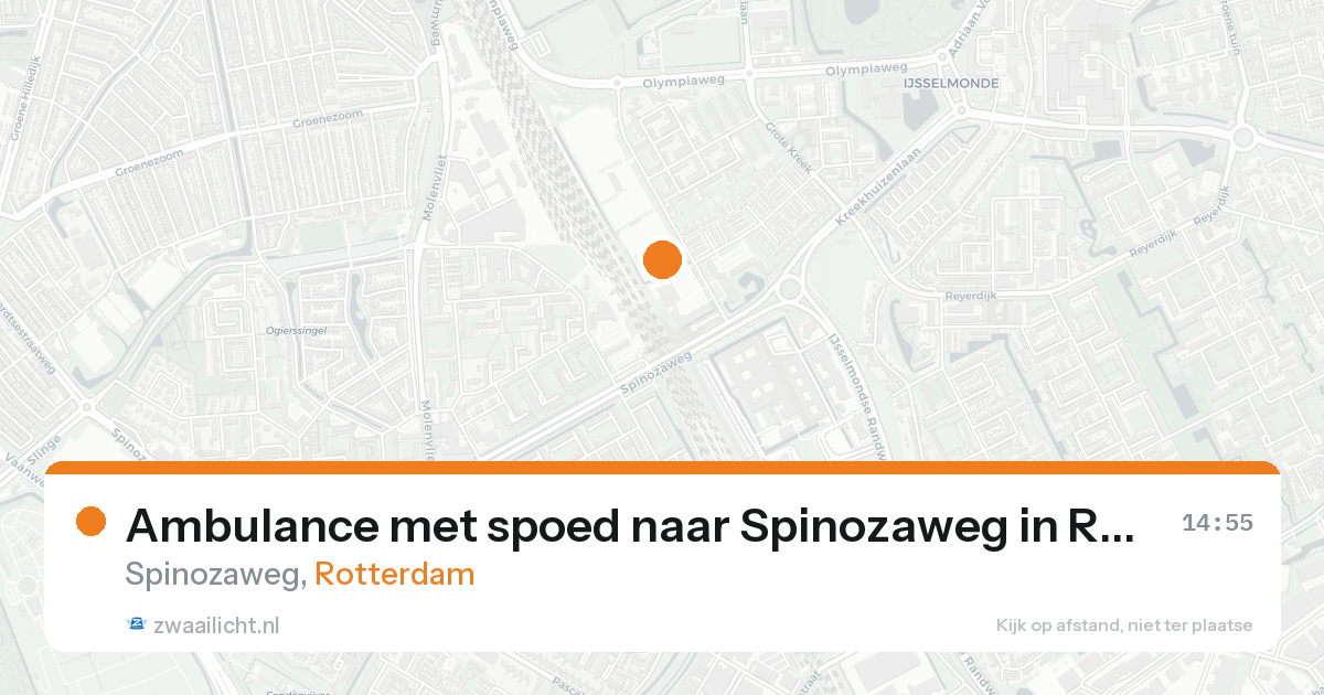 Ambulance met spoed naar Spinozaweg in Rotterdam — 31 jan 2026