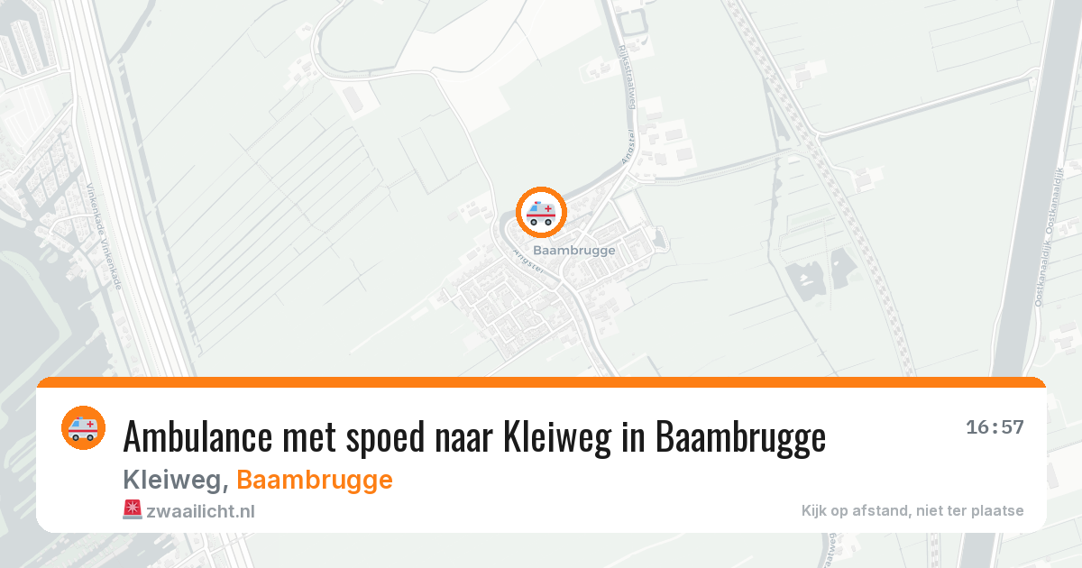 Ambulance met spoed naar Kleiweg in Baambrugge — 5 aug 2026