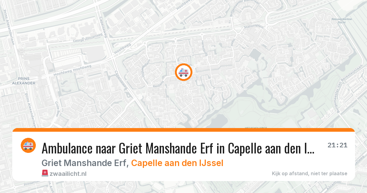 Ambulance naar Griet Manshande Erf in Capelle aan den IJssel — 6 jun 2026