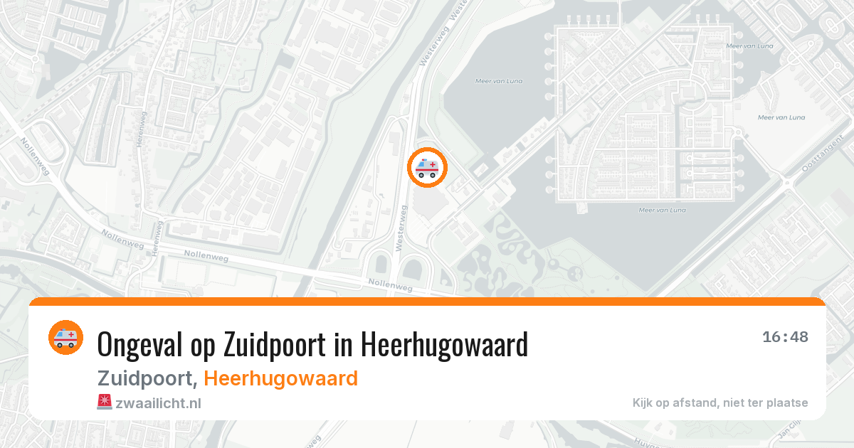 Ongeval op Zuidpoort in Heerhugowaard — 24 mei 2026