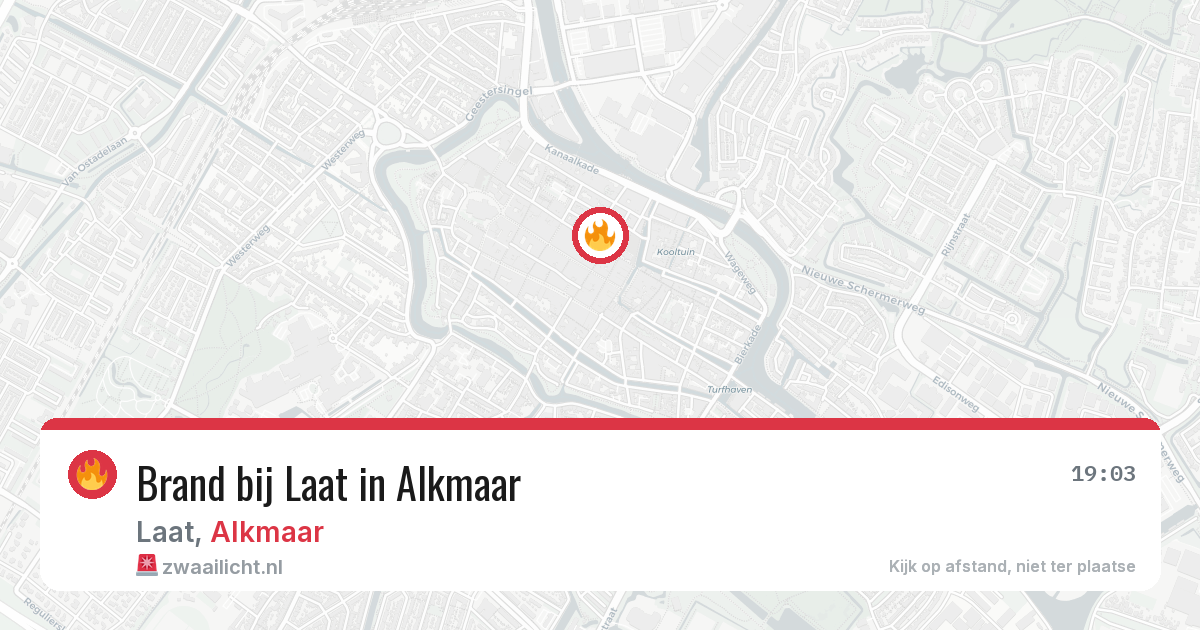 Brand bij Laat in Alkmaar — 28 mei 2026