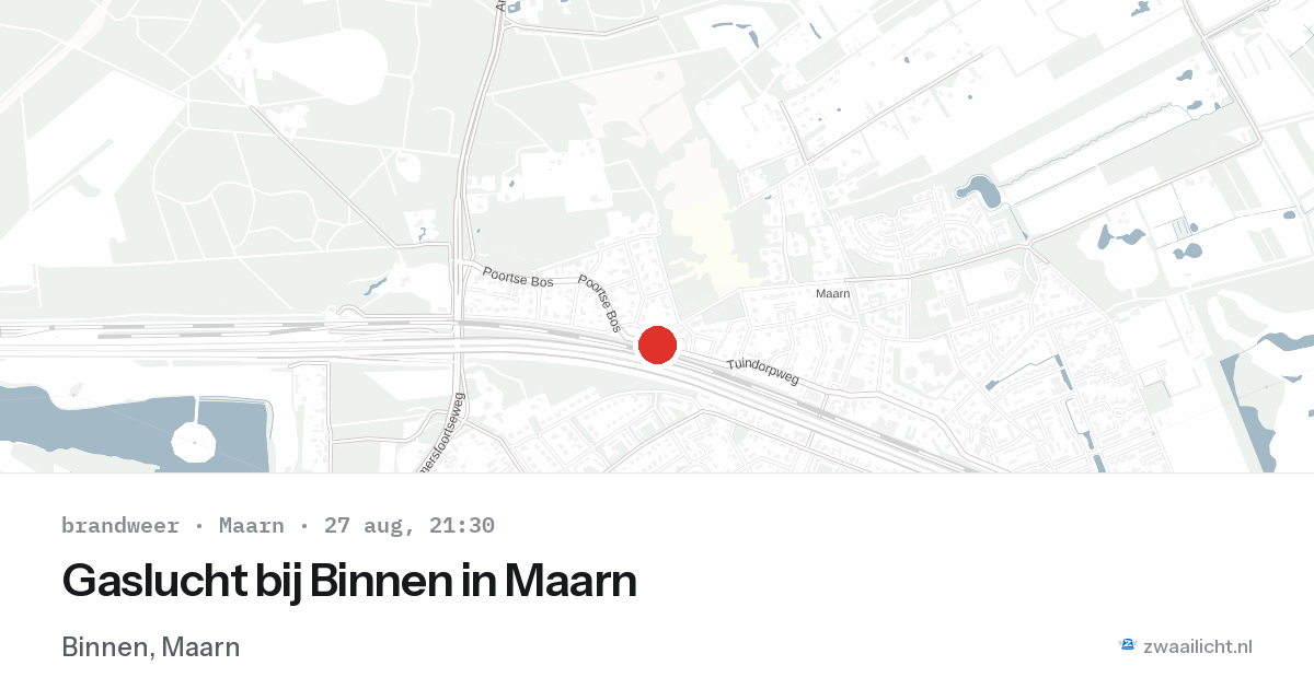 Gaslucht bij Binnen in Maarn — 27 aug 2026