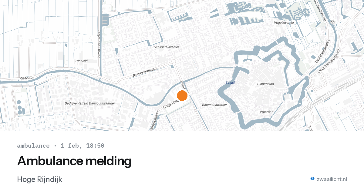 Ambulance melding — 1 feb 2026