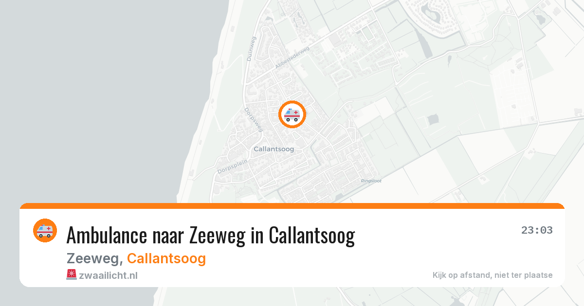 Ambulance naar Zeeweg in Callantsoog — 30 mei 2026