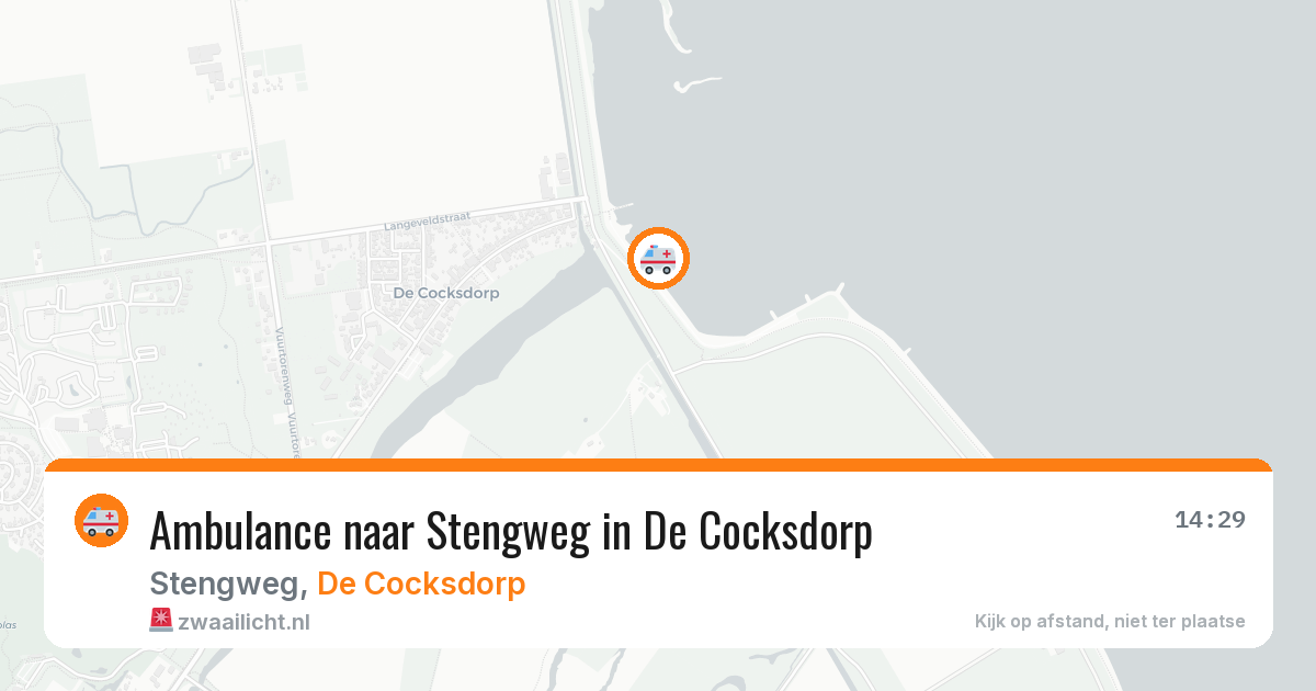 Ambulance naar Stengweg in De Cocksdorp — 22 mei 2026