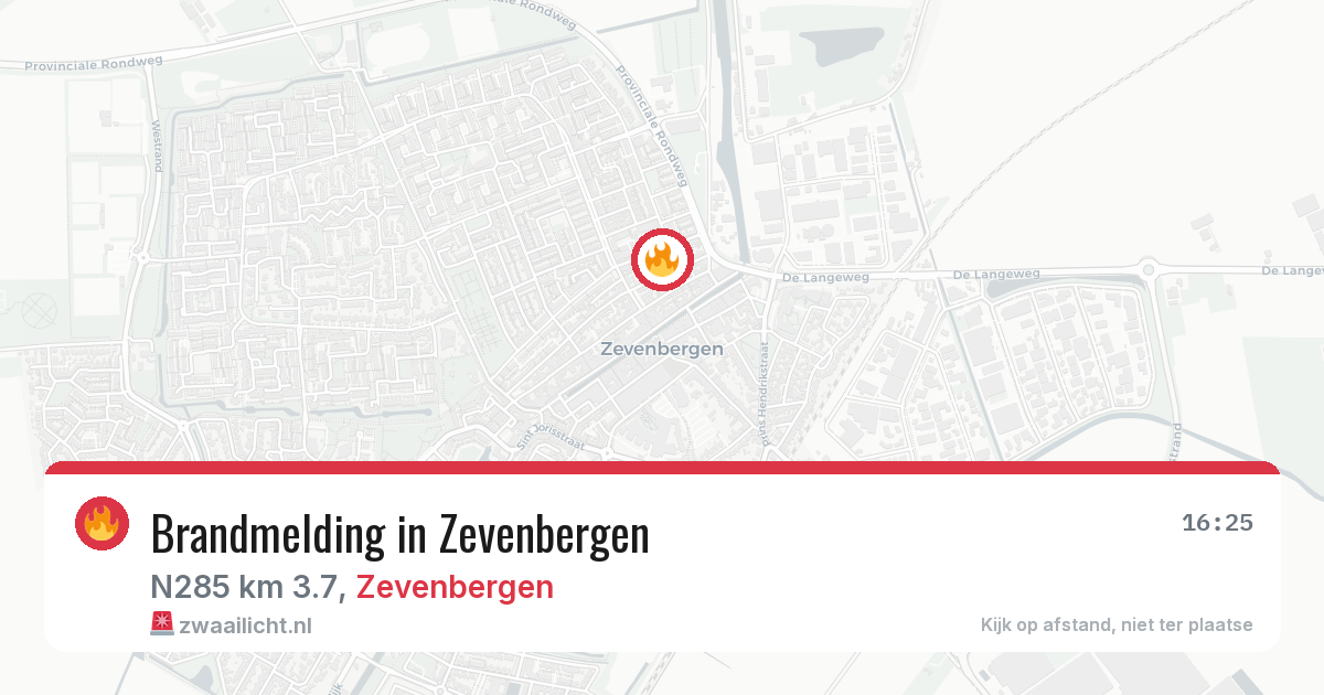 Brandmelding in Zevenbergen — 2 jun 2026
