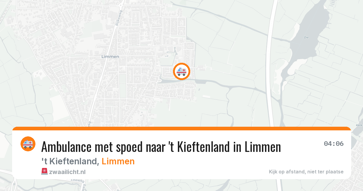 Ambulance met spoed naar 't Kieftenland in Limmen — 28 mei 2026