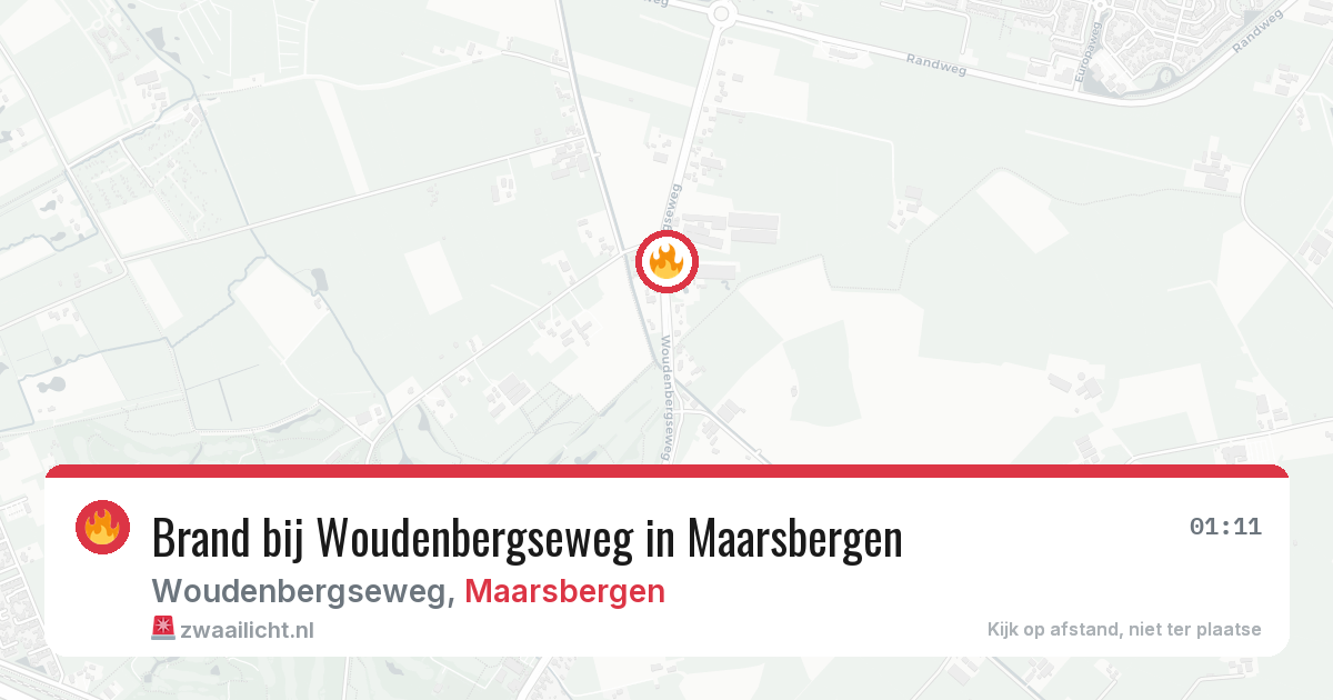 Brand bij Woudenbergseweg in Maarsbergen — 1 apr 2026
