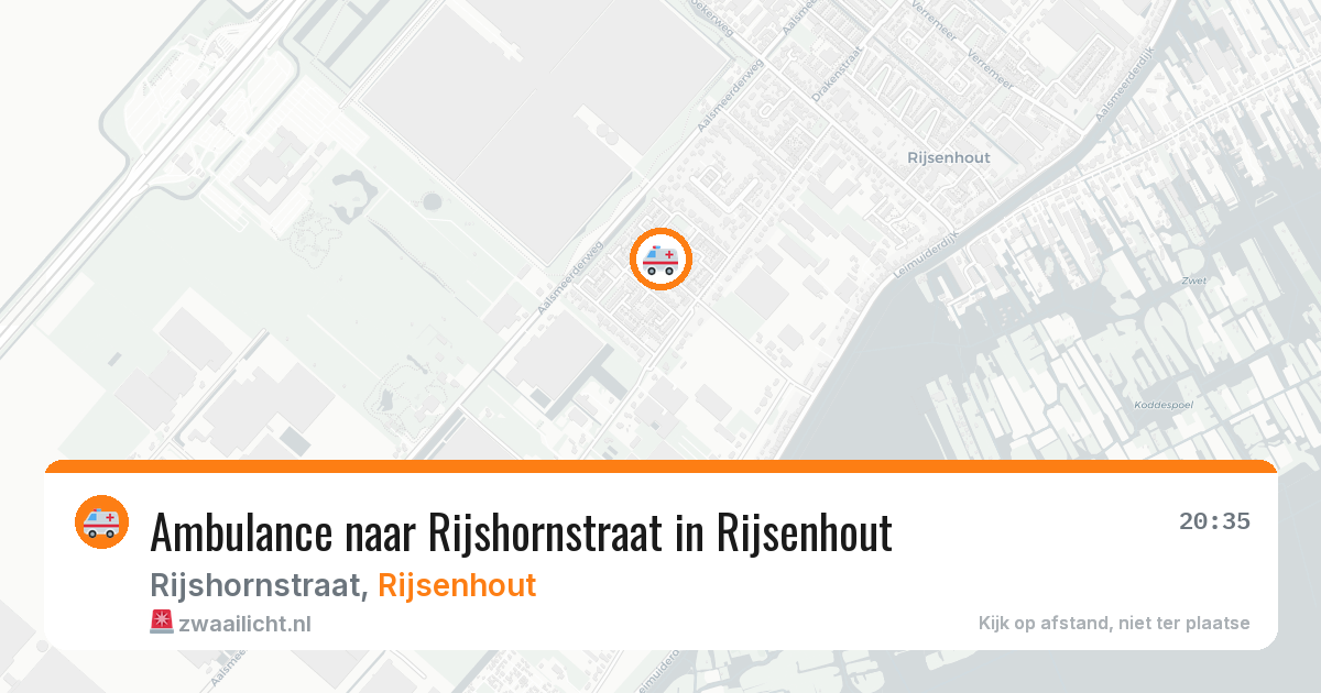 Ambulance naar Rijshornstraat in Rijsenhout — 13 aug 2026