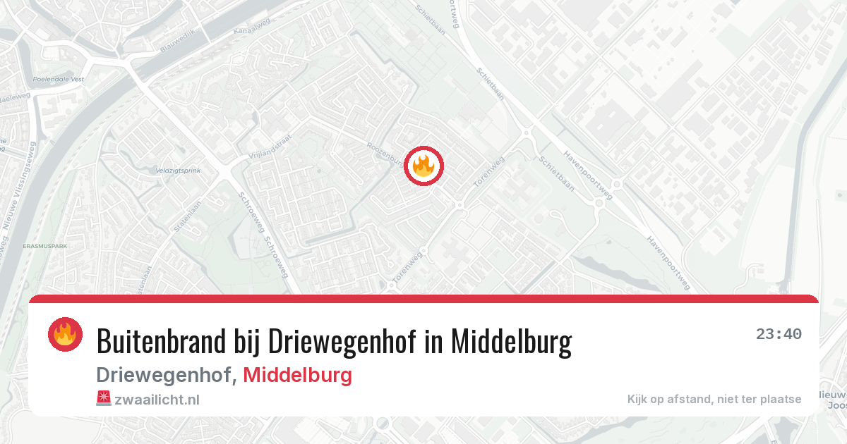 Buitenbrand bij Driewegenhof in Middelburg — 1 aug 2026