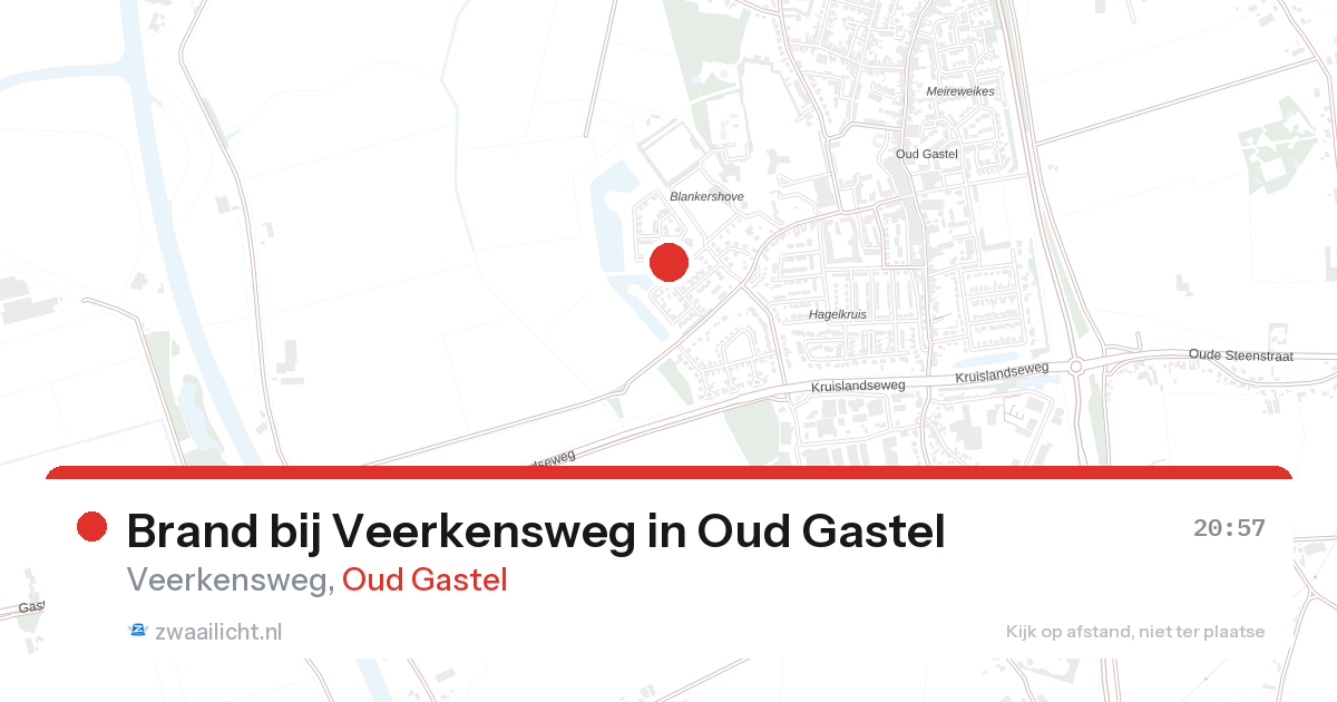 Brand bij Veerkensweg in Oud Gastel — 26 aug 2026