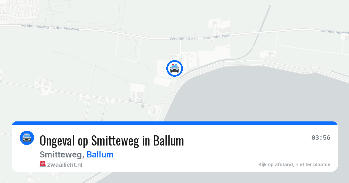 Ongeval op Smitteweg in Ballum — 21 jun 2026