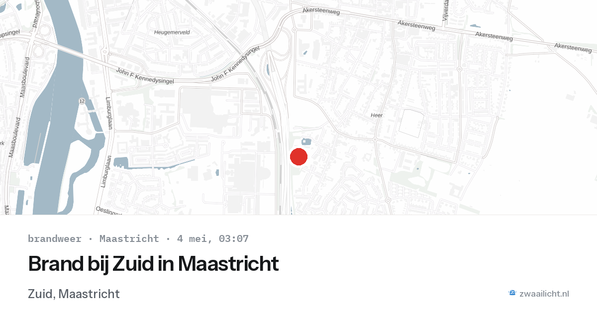 Brand bij Zuid in Maastricht — 4 mei 2026