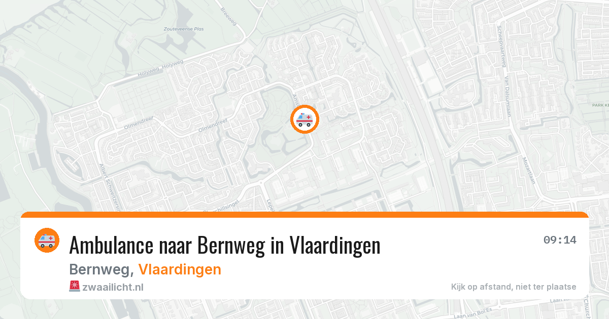 Ambulance naar Bernweg in Vlaardingen — 9 feb 2026