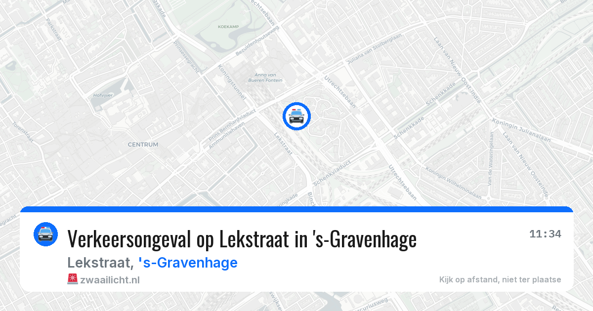 Verkeersongeval op Lekstraat in 's-Gravenhage — 1 jul 2026