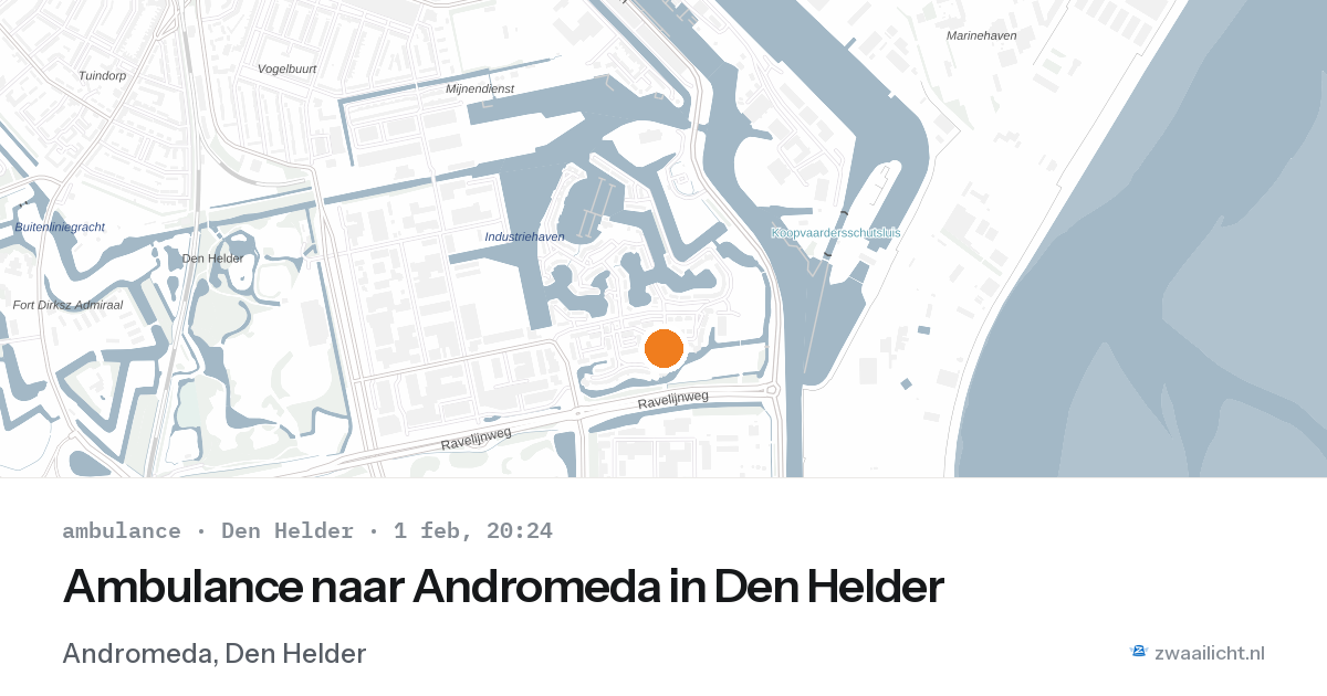 Ambulance naar Andromeda in Den Helder — 1 feb 2026