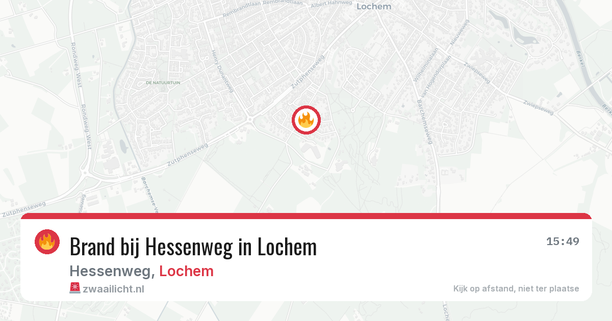 Brand bij Hessenweg in Lochem — 19 mrt 2026