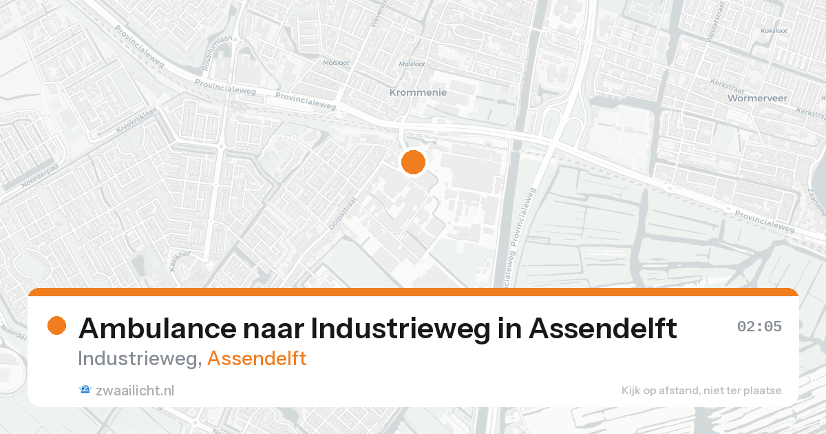 Ambulance naar Industrieweg in Assendelft — 21 aug 2026