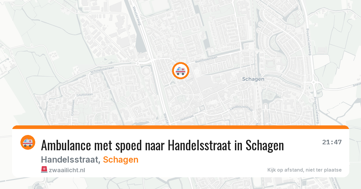 Ambulance met spoed naar Handelsstraat in Schagen — 30 jun 2026