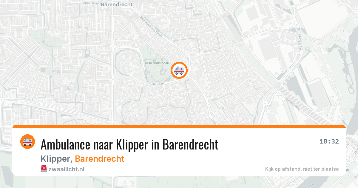 Ambulance naar Klipper in Barendrecht — 12 aug 2026