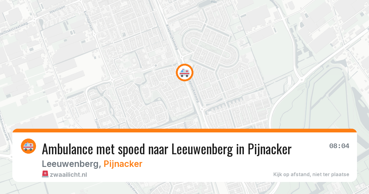 Ambulance met spoed naar Leeuwenberg in Pijnacker — 5 mei 2026