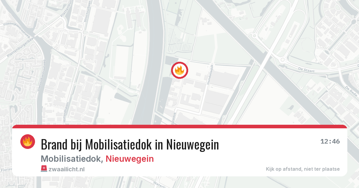 Brand bij Mobilisatiedok in Nieuwegein — 29 jul 2026