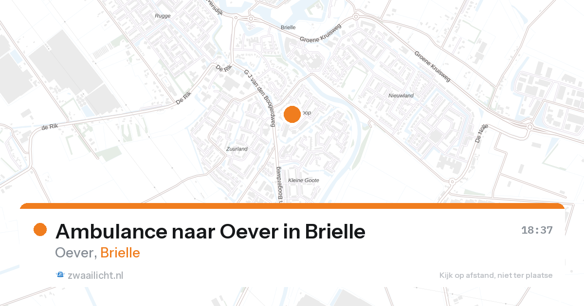 Ambulance naar Oever in Brielle — 28 aug 2026