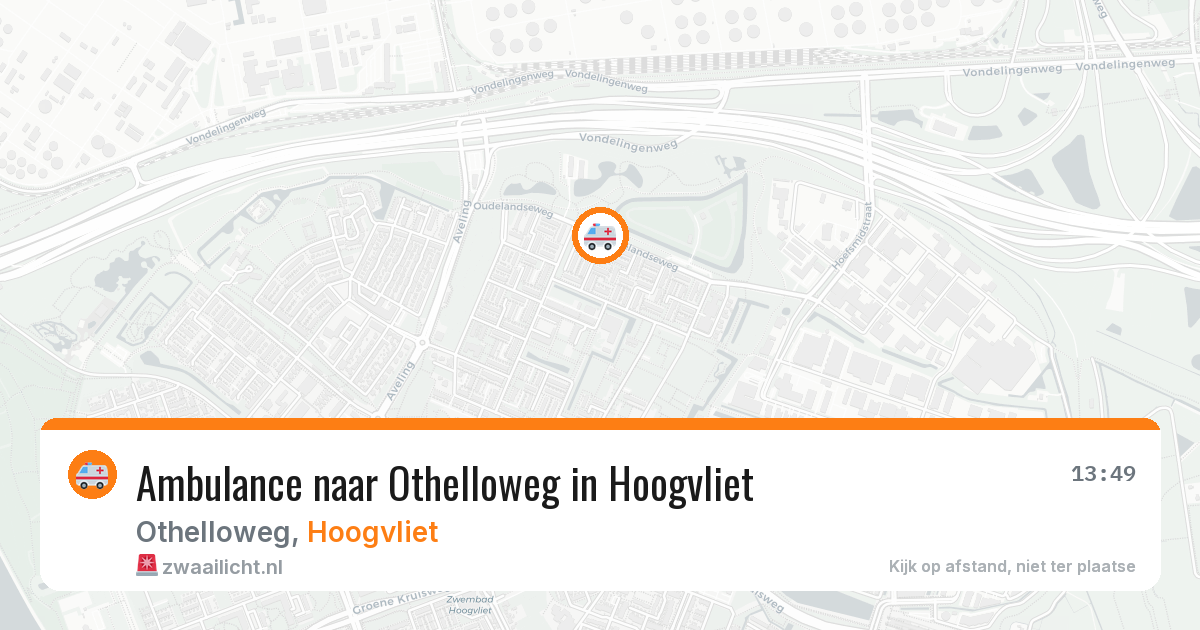 Ambulance naar Othelloweg in Hoogvliet — 29 jan 2026