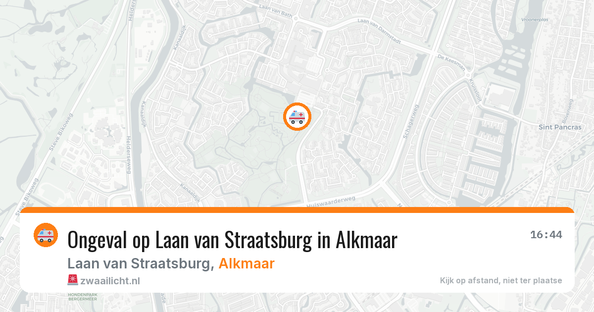 Ongeval op Laan van Straatsburg in Alkmaar — 29 apr 2026