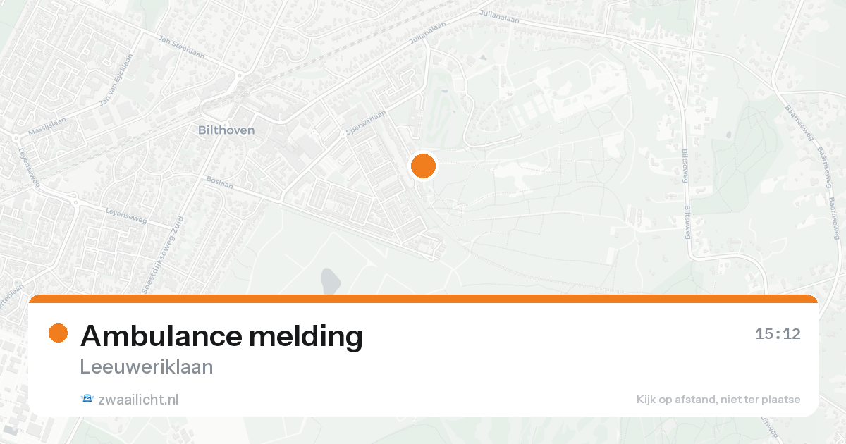 Ambulance melding — 17 mei 2026