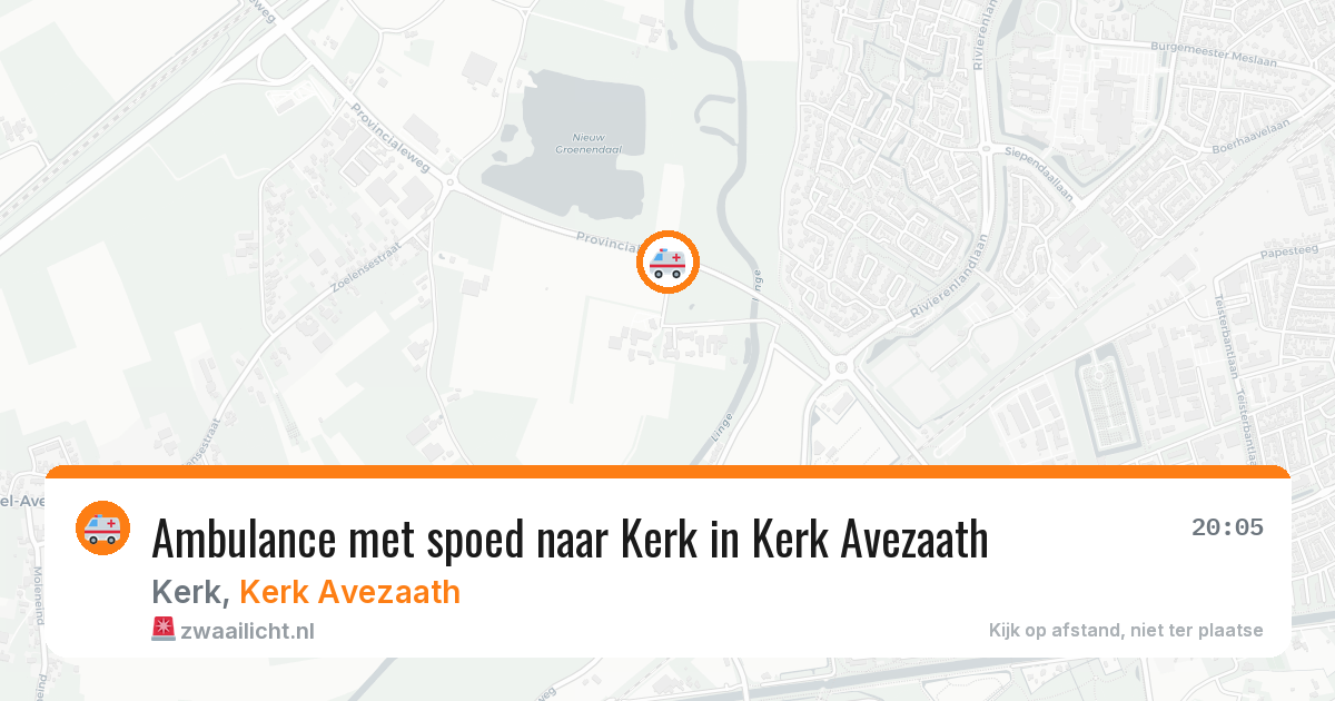 Ambulance met spoed naar Kerk in Kerk Avezaath — 30 jun 2026