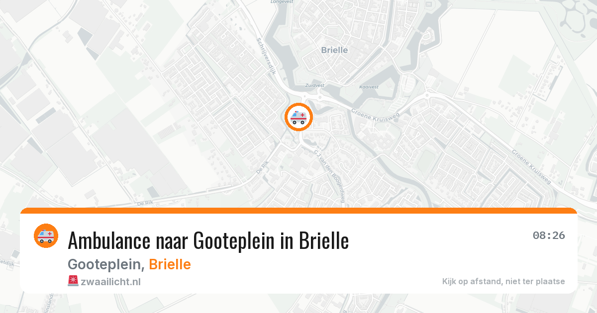 Ambulance naar Gooteplein in Brielle — 6 mei 2026
