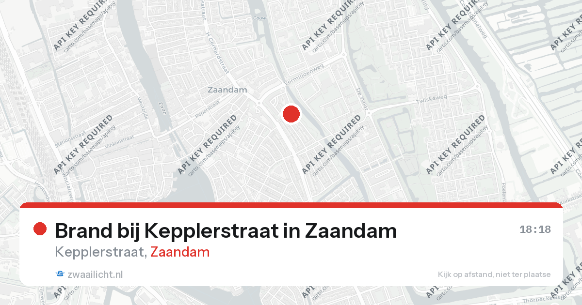Brand bij Kepplerstraat in Zaandam — 26 aug 2026