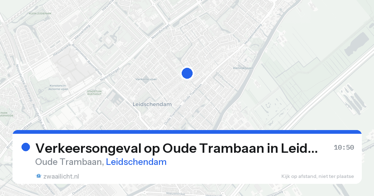 Verkeersongeval op Oude Trambaan in Leidschendam — 24 aug 2026