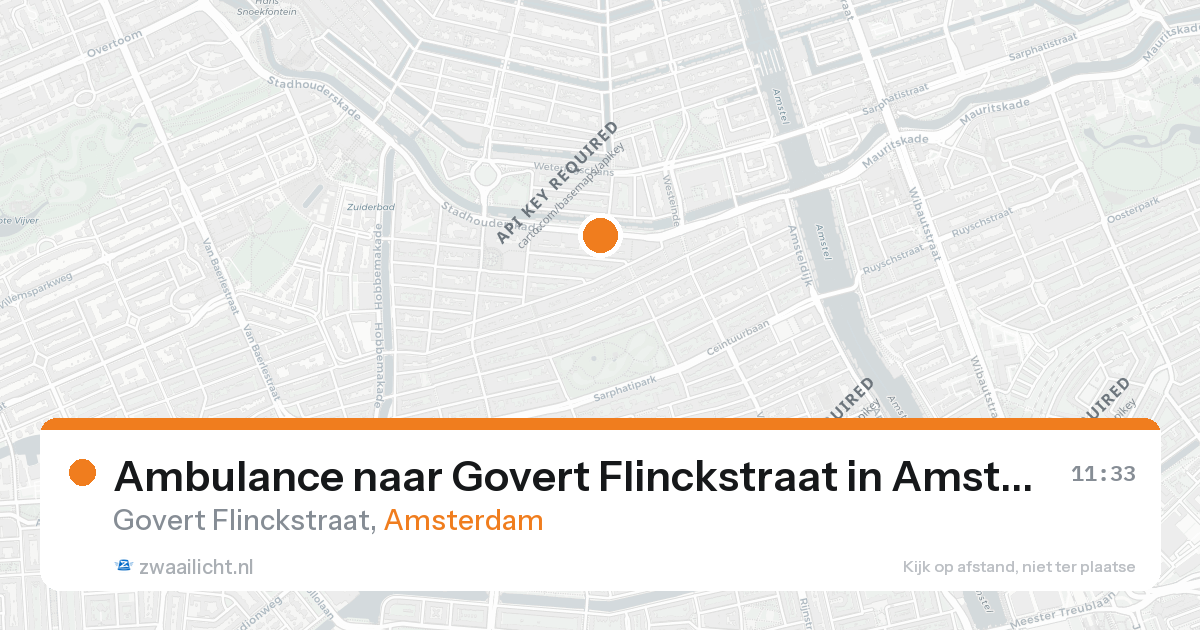 Ambulance naar Govert Flinckstraat in Amsterdam — 26 aug 2026
