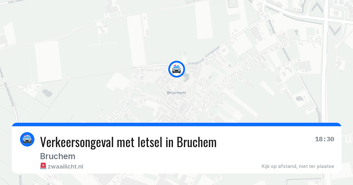 Verkeersongeval met letsel in Bruchem — 8 mei 2026