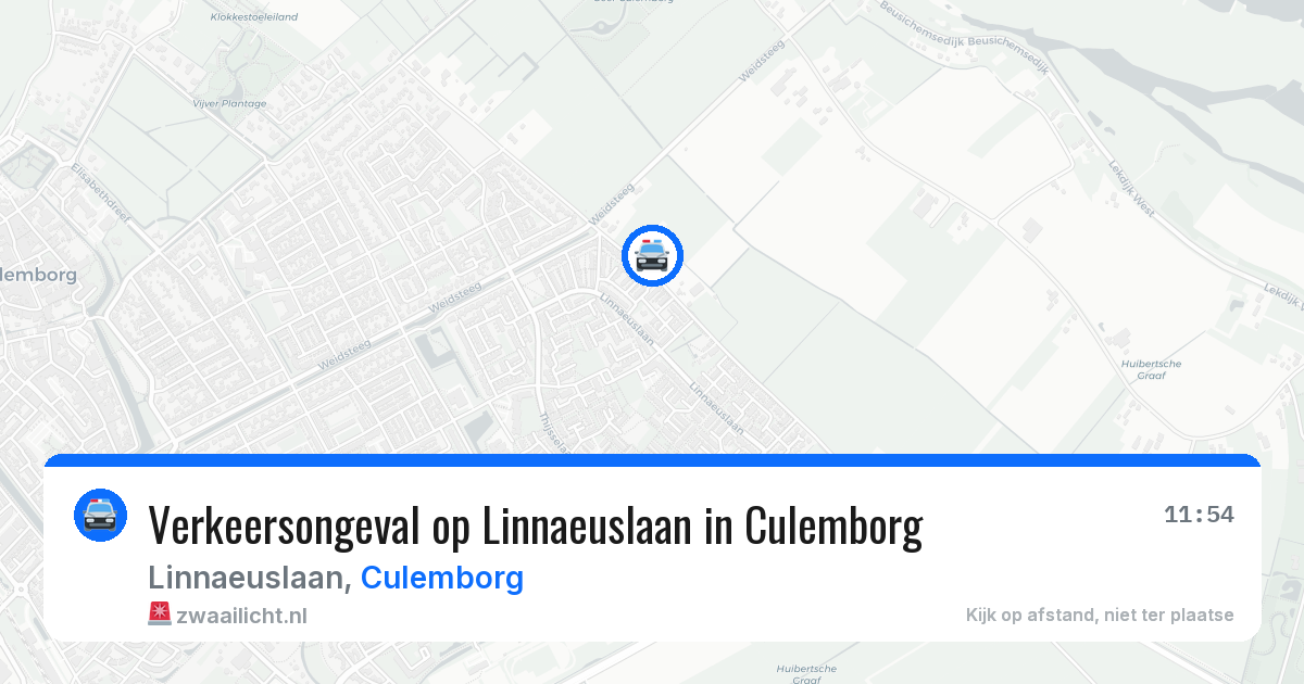 Verkeersongeval op Linnaeuslaan in Culemborg — 10 mrt 2026