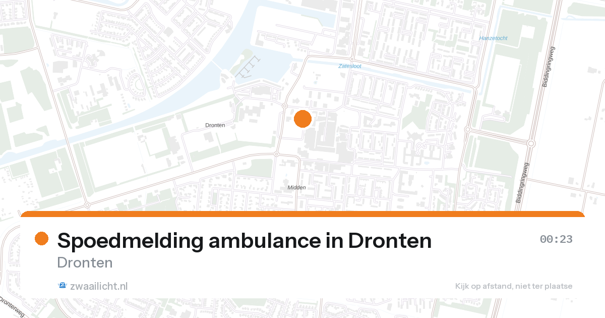 Spoedmelding ambulance in Dronten — 31 jan 2026