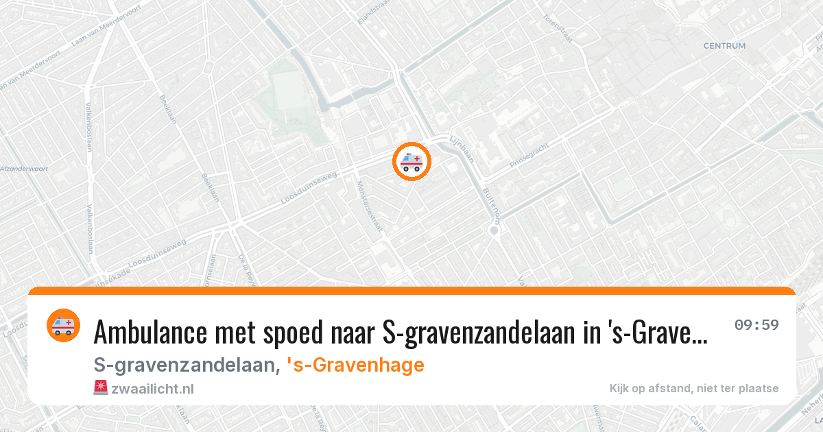 Ambulance met spoed naar S-gravenzandelaan in 's-Gravenhage — 9 feb 2026
