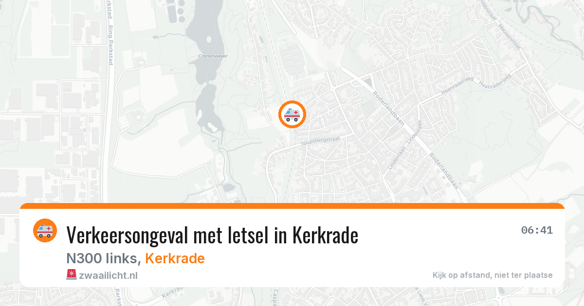Verkeersongeval met letsel in Kerkrade — 15 mrt 2026