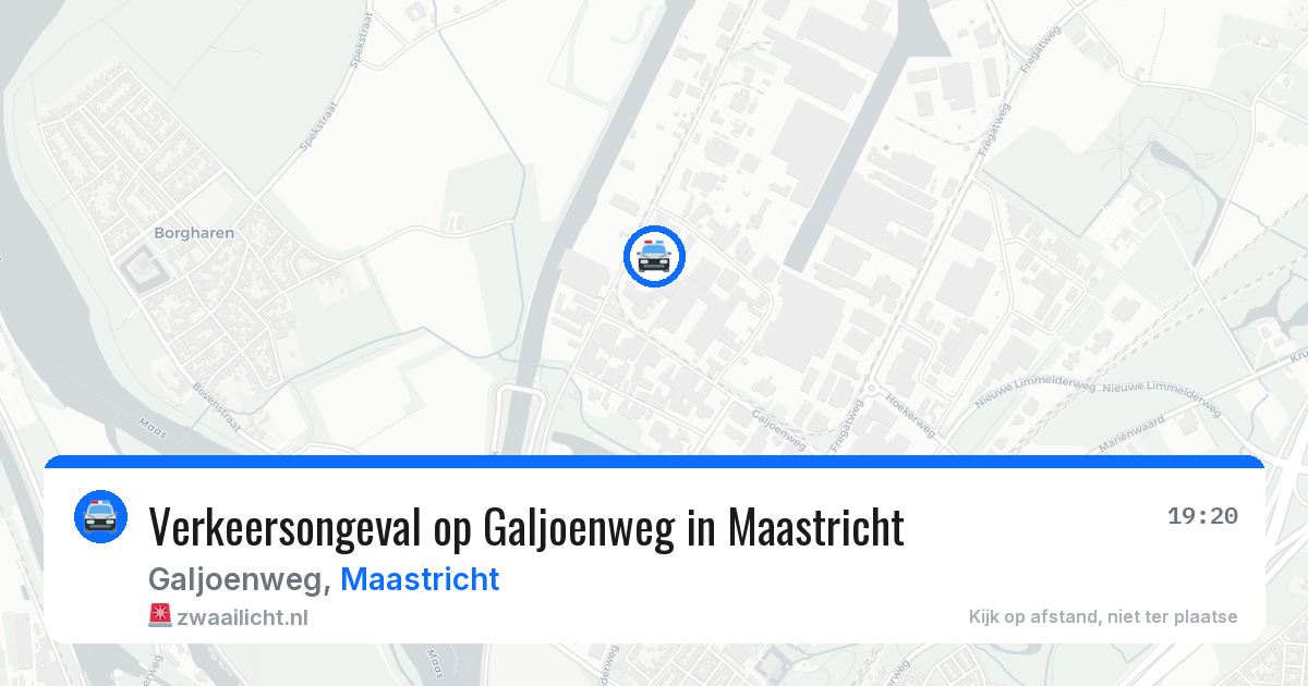 Verkeersongeval op Galjoenweg in Maastricht — 9 apr 2026
