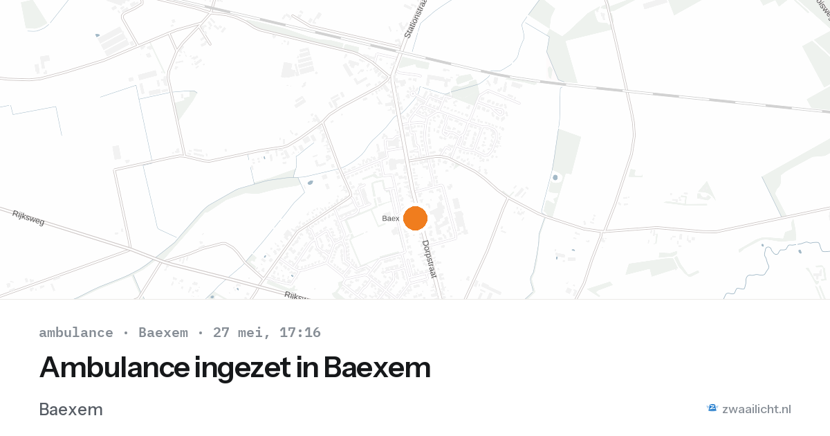 Ambulance ingezet in Baexem — 27 mei 2026