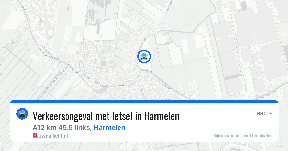 Verkeersongeval met letsel in Harmelen — 27 jul 2026