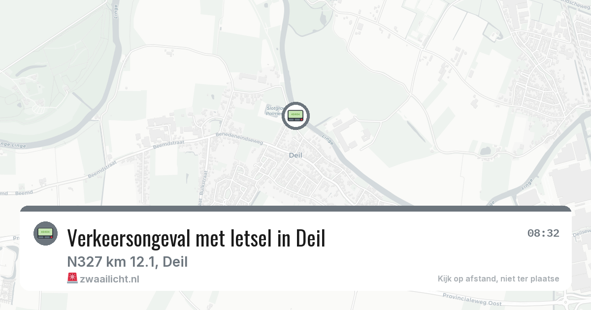 Verkeersongeval met letsel in Deil — 13 mei 2026